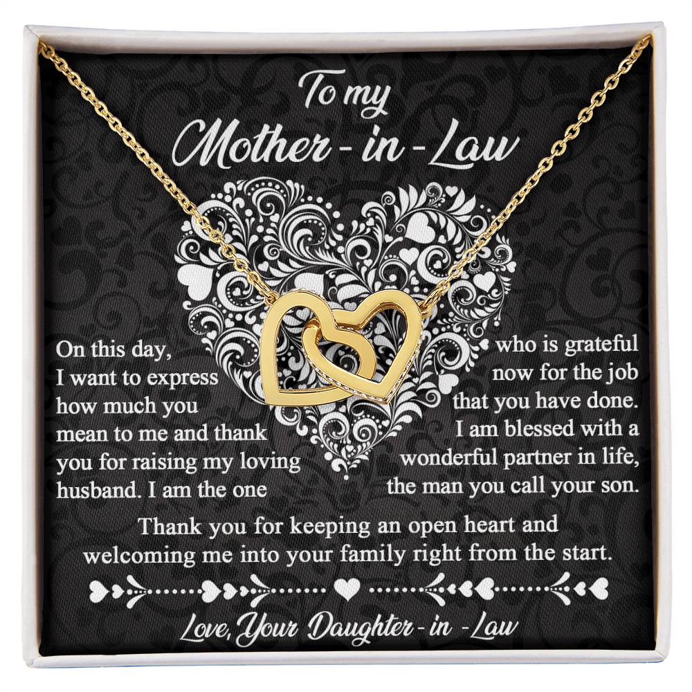 Necklace Gift For Mother In Law - An Open Heart
