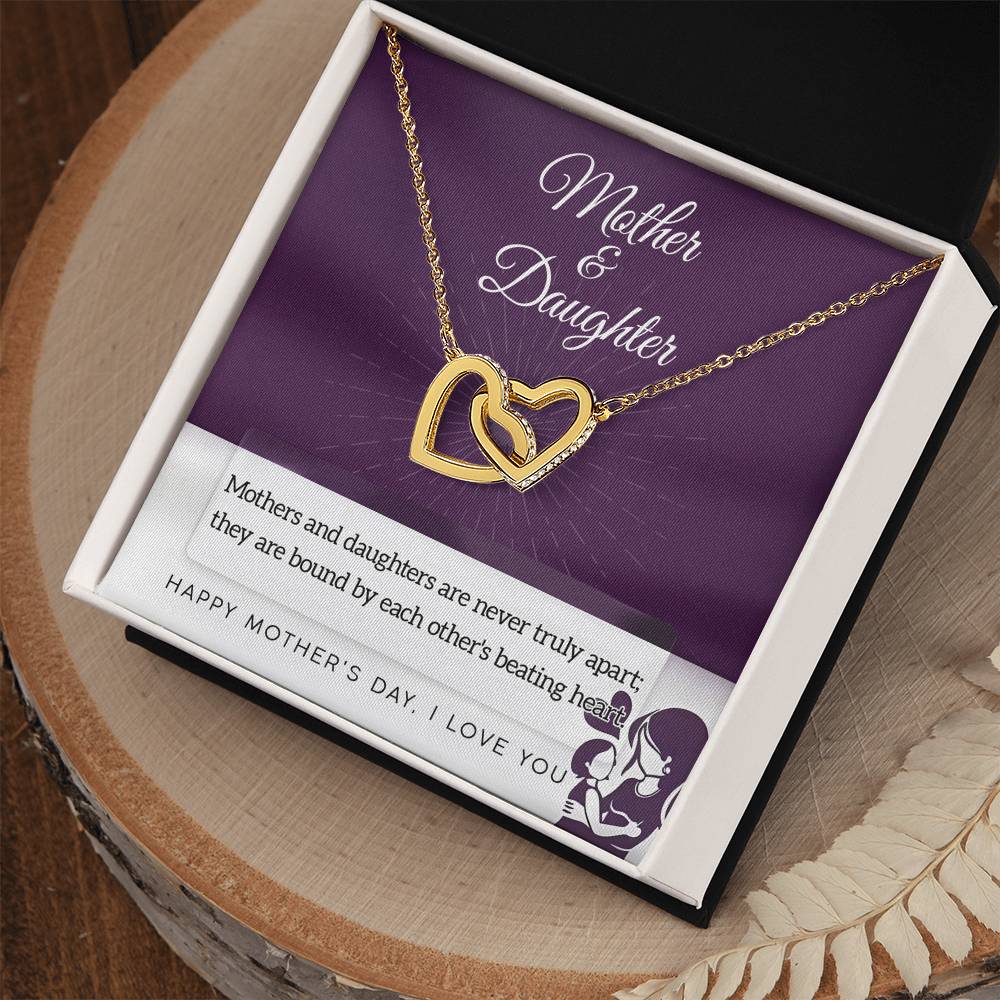 Necklace Gift For Mom From Daughter - Never Truly Apart