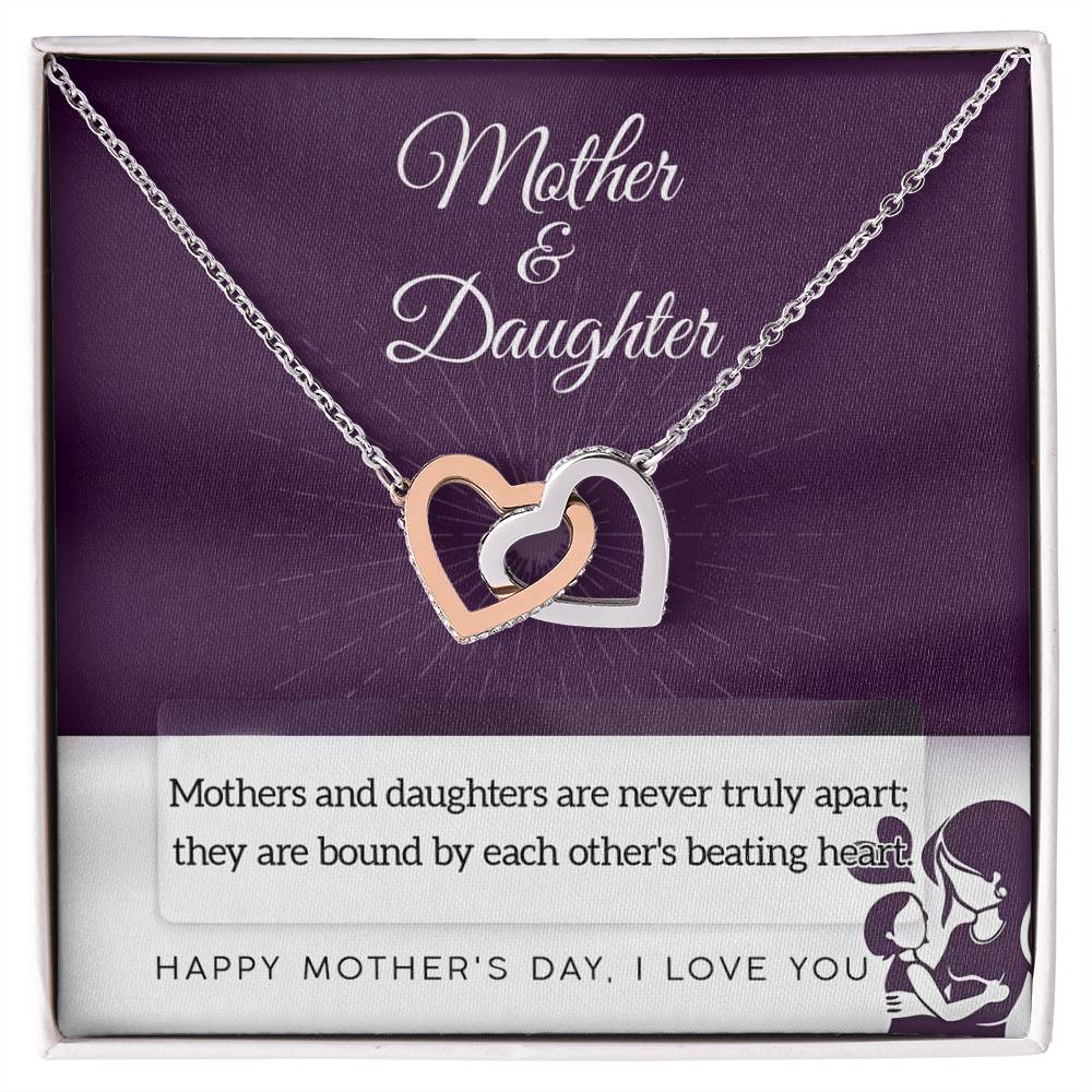 Necklace Gift For Mom From Daughter - Never Truly Apart