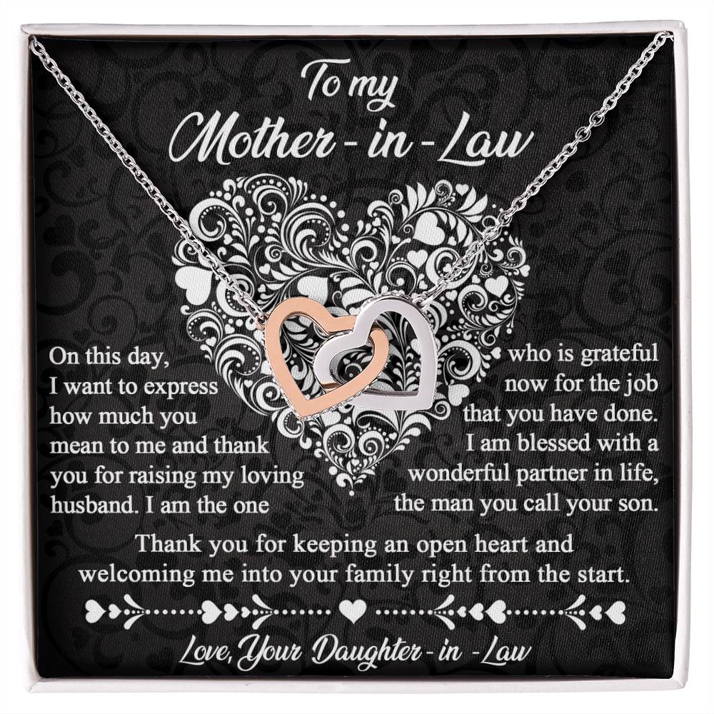 Necklace Gift For Mother In Law - An Open Heart