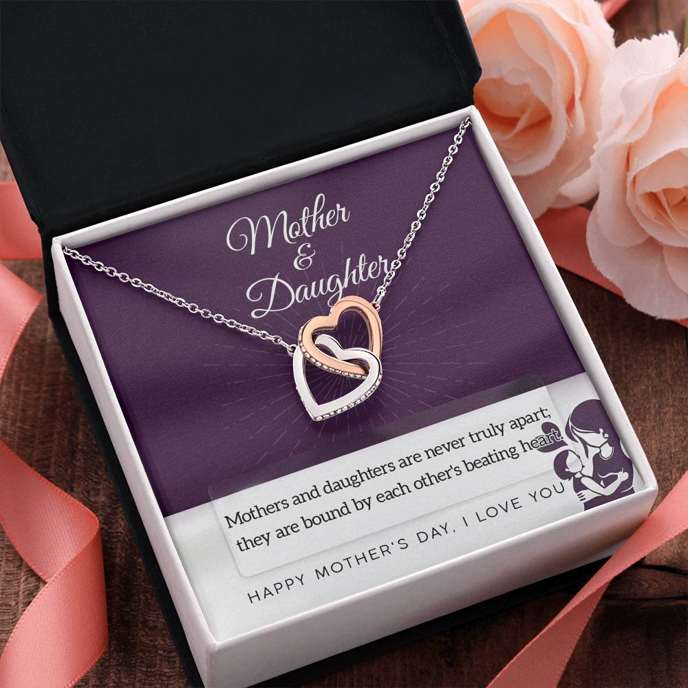 Necklace Gift For Mom From Daughter - Never Truly Apart