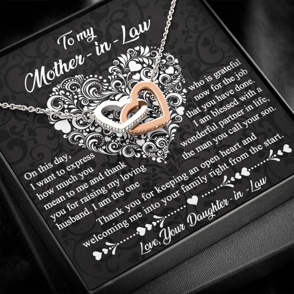 Necklace Gift For Mother In Law - An Open Heart