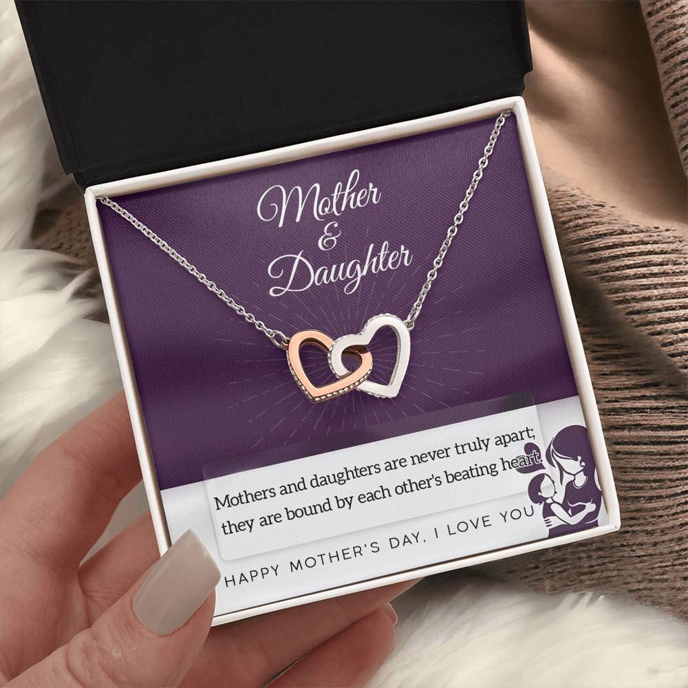Necklace Gift For Mom From Daughter - Never Truly Apart