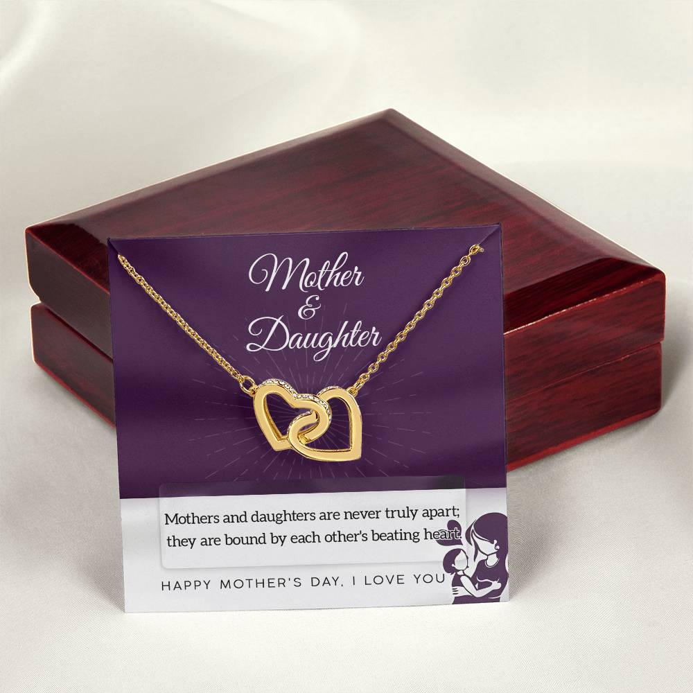 Necklace Gift For Mom From Daughter - Never Truly Apart