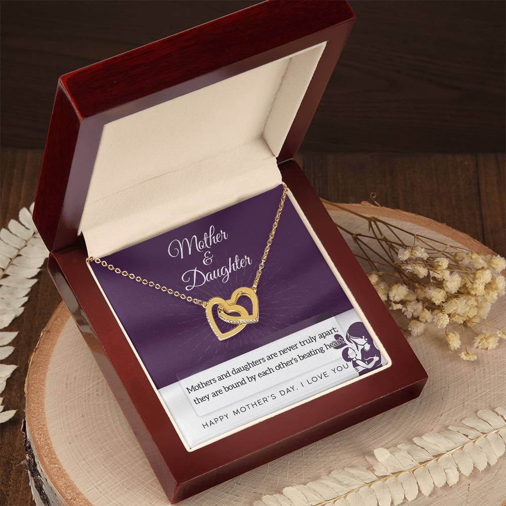 Necklace Gift For Mom From Daughter - Never Truly Apart