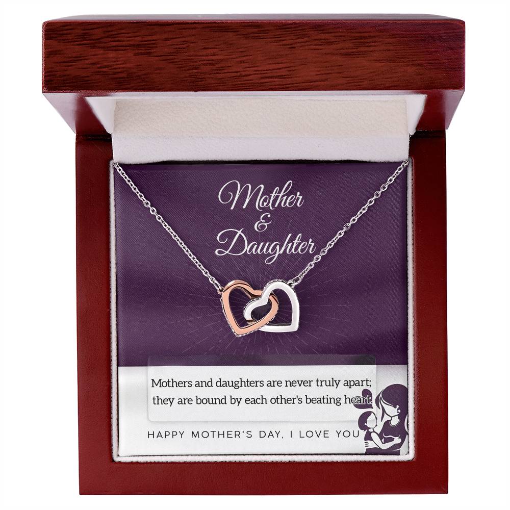 Necklace Gift For Mom From Daughter - Never Truly Apart