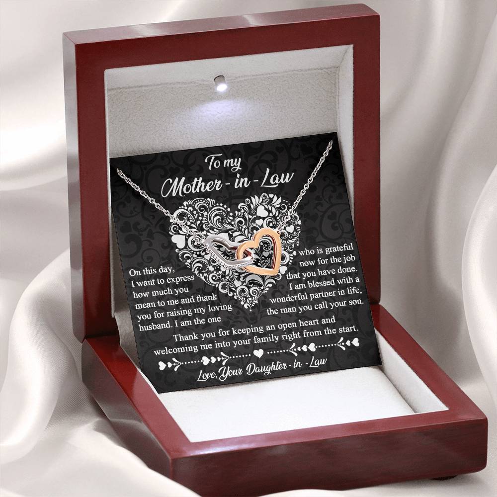 Necklace Gift For Mother In Law - An Open Heart