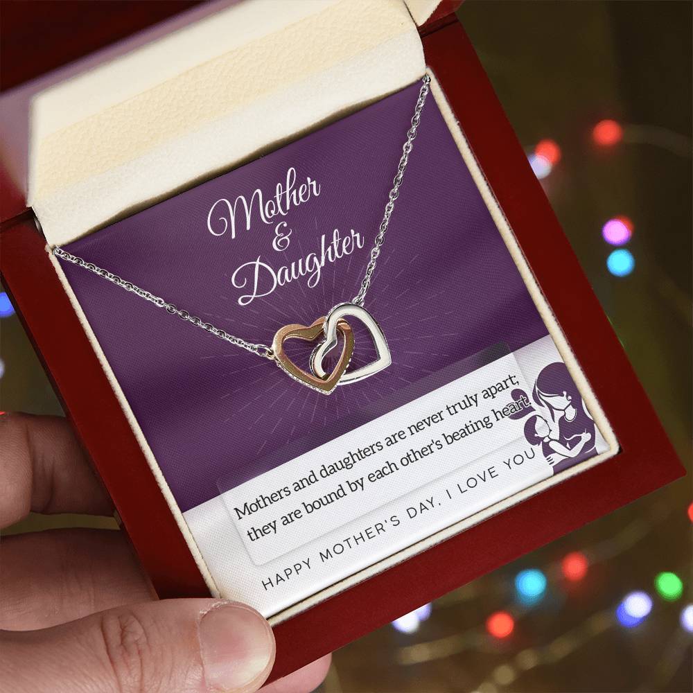 Necklace Gift For Mom From Daughter - Never Truly Apart