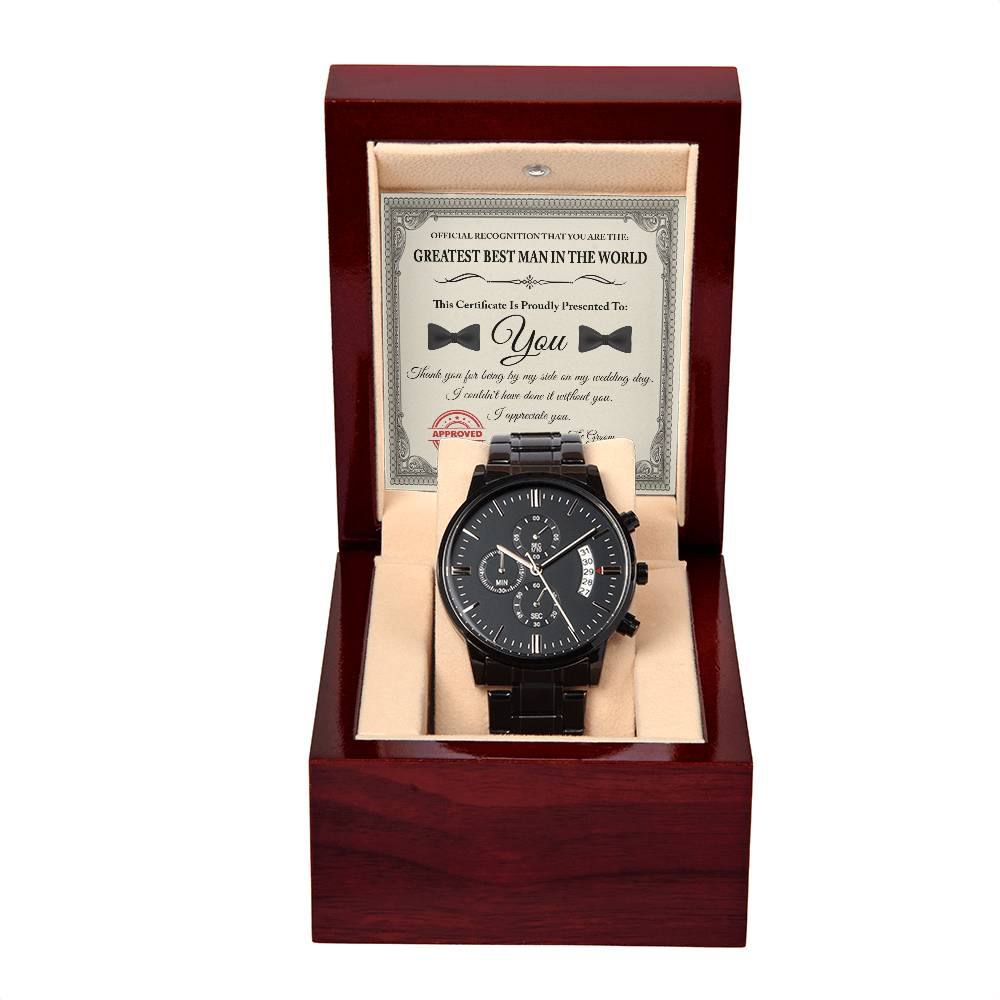 Wedding Gift For Best Man - Official Recognition