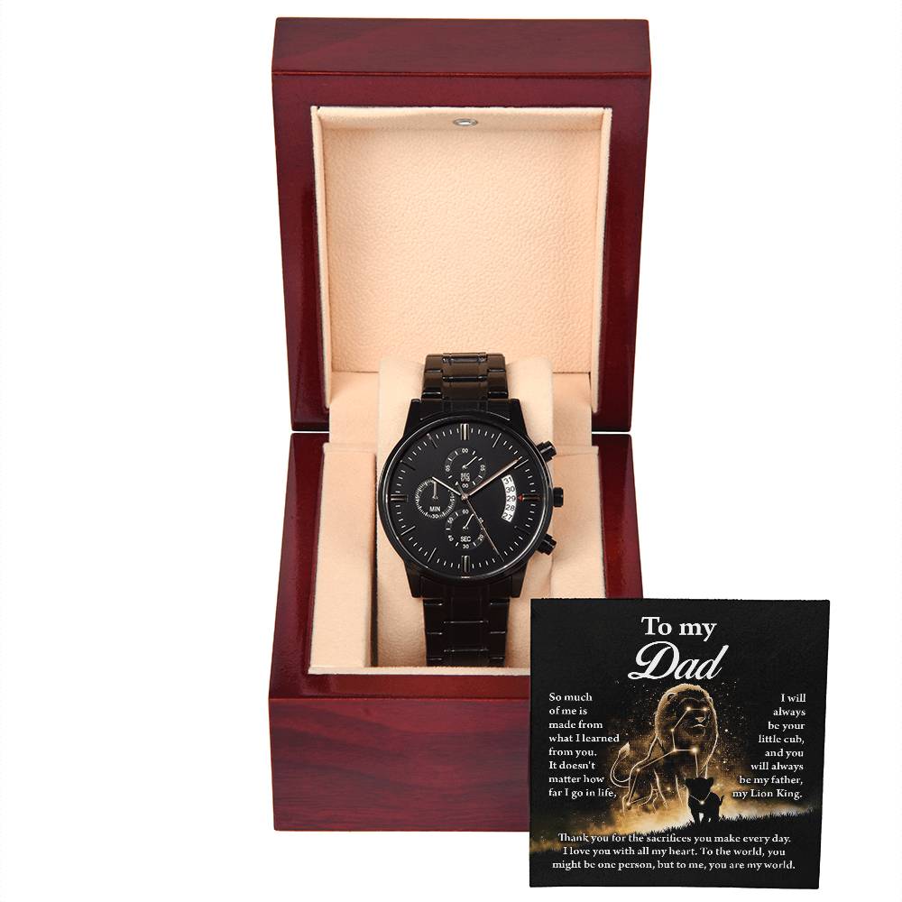 Metal Watch Gift For Dad - My Lion King