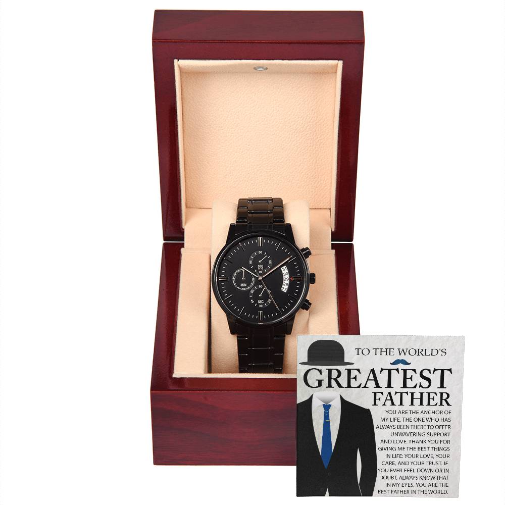 Metal Watch Gift For Dad - The Anchor