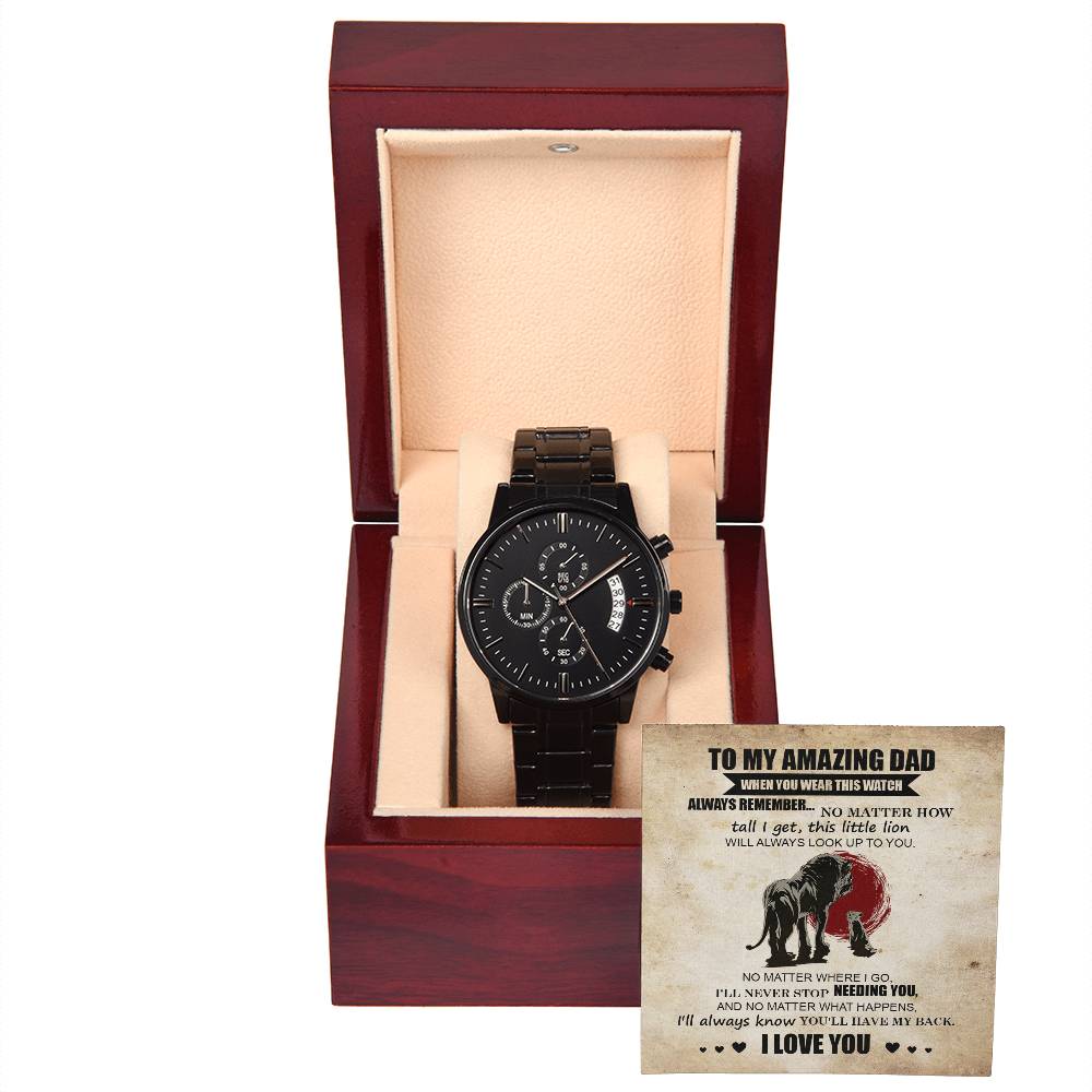 Metal Watch Gift For Dad - This Little Lion