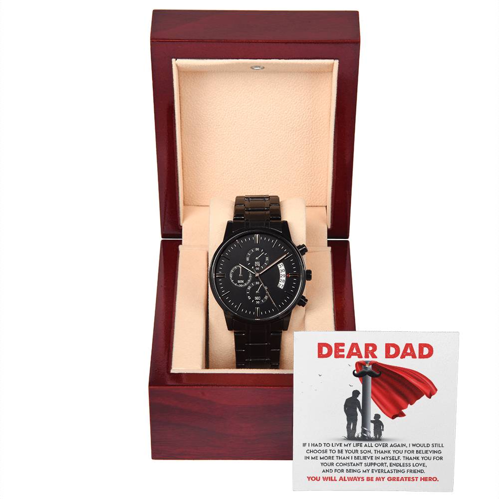 Metal Watch Gift For Dad - My Greatest Hero