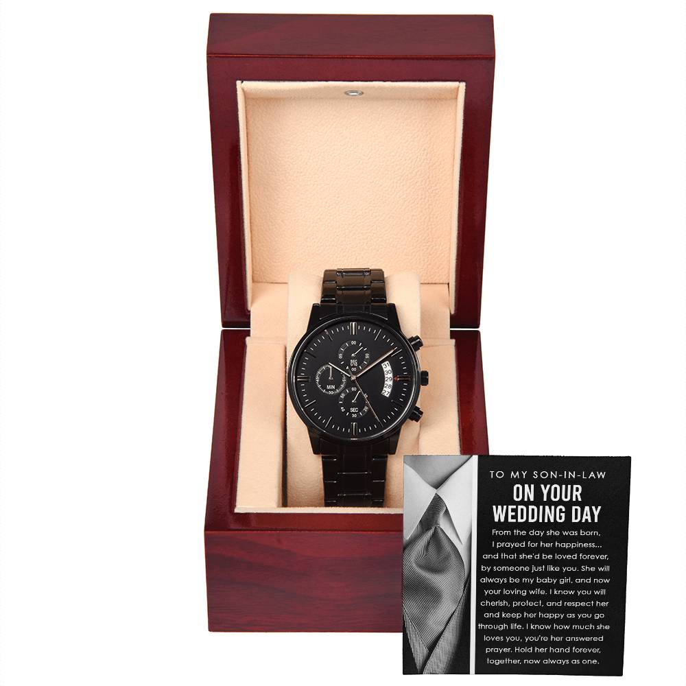 Wedding Day Gift For Son-in-law - Hold Her Hand