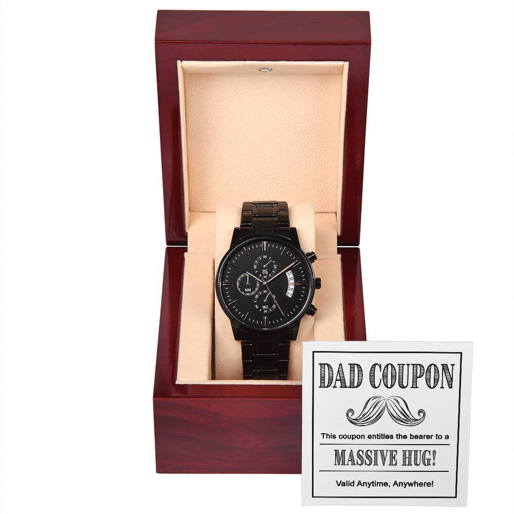 Metal Watch Gift For Dad - Massive Hug