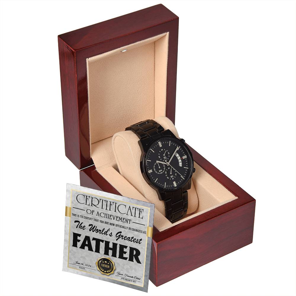 Metal Watch Gift For Dad - World's Greatest Father