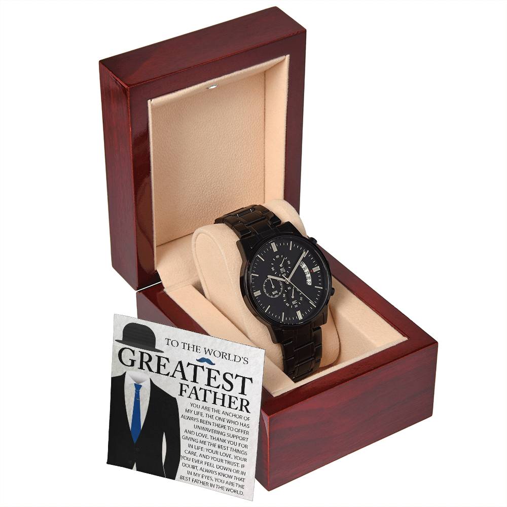 Metal Watch Gift For Dad - The Anchor