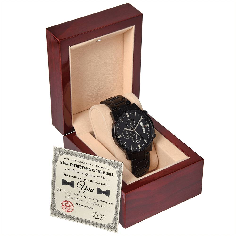 Wedding Gift For Best Man - Official Recognition