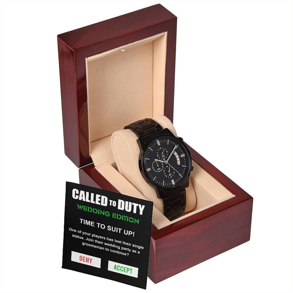 Wedding Gift For Groomsman From Groom - Called To Duty