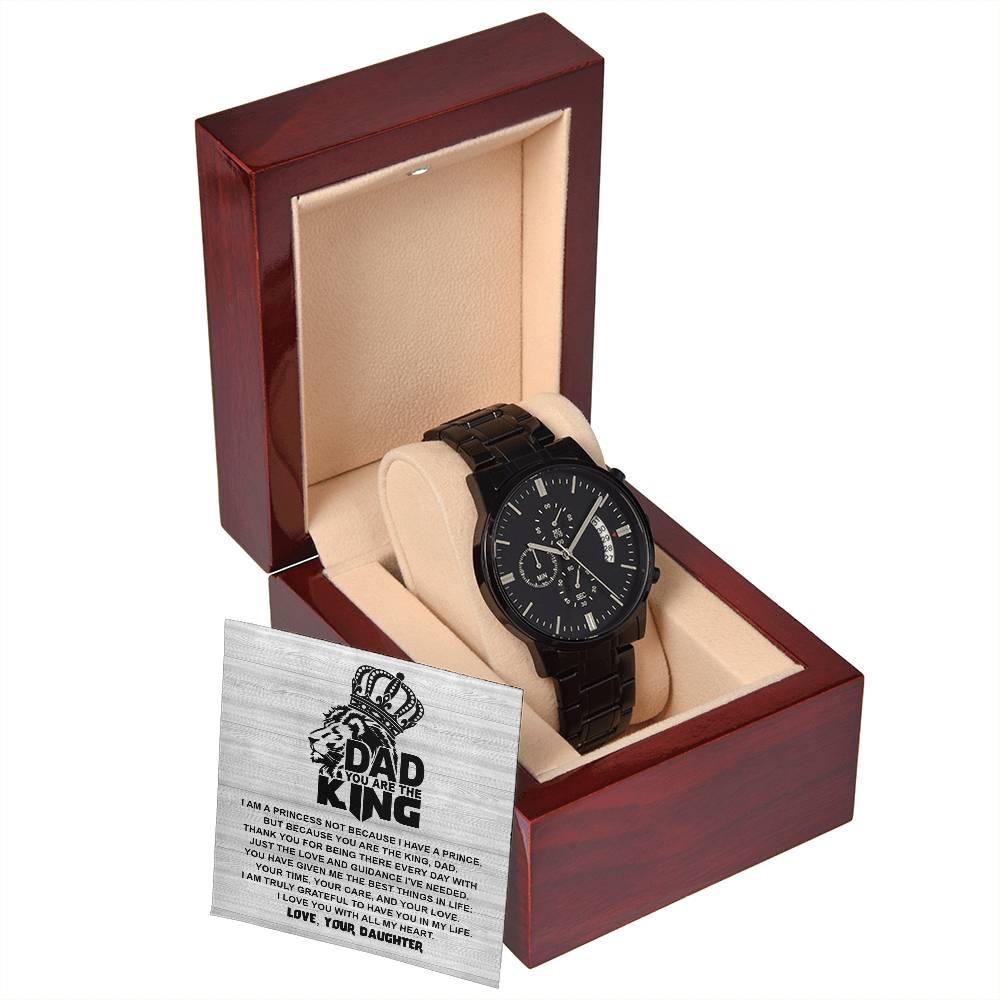 Metal Watch Gift For Dad From Daughter - Not Because