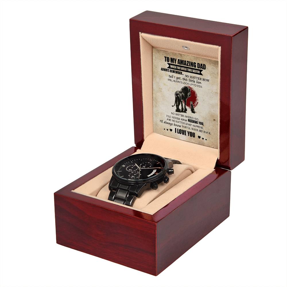 Metal Watch Gift For Dad - This Little Lion