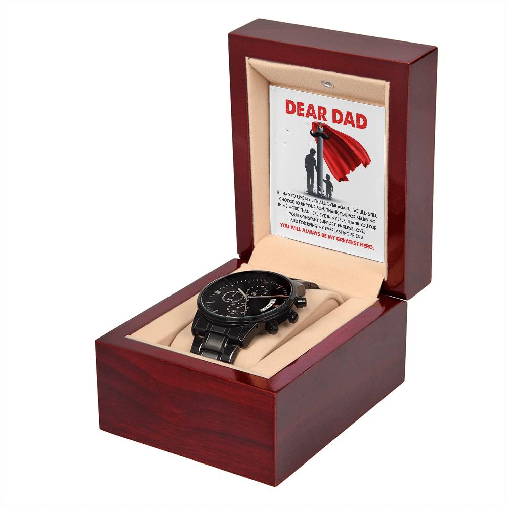 Metal Watch Gift For Dad - My Greatest Hero