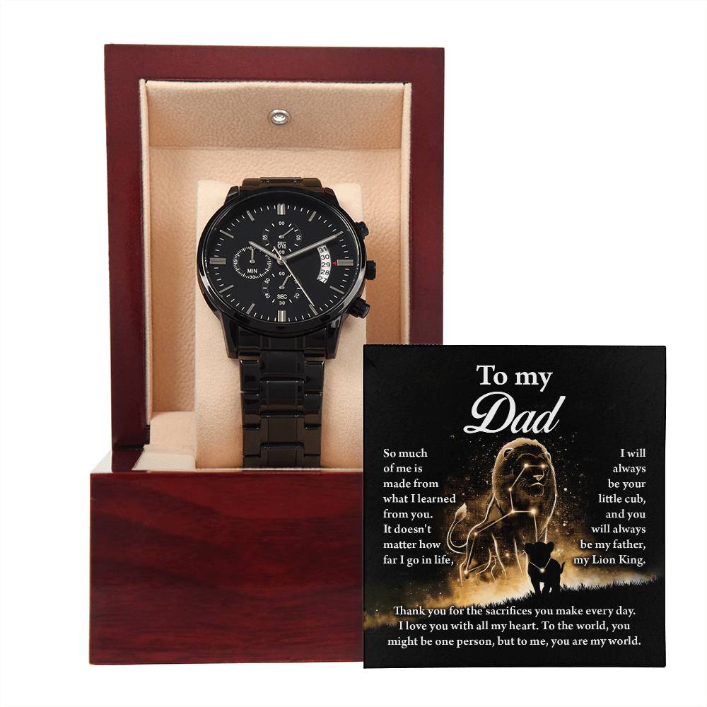 Metal Watch Gift For Dad - My Lion King