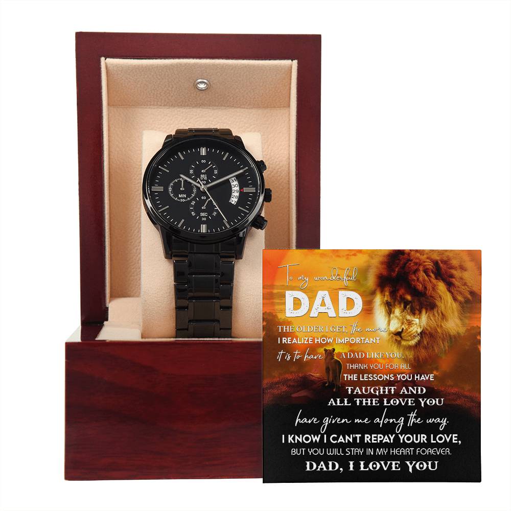 Metal Watch Gift For Dad - Repay Your Love