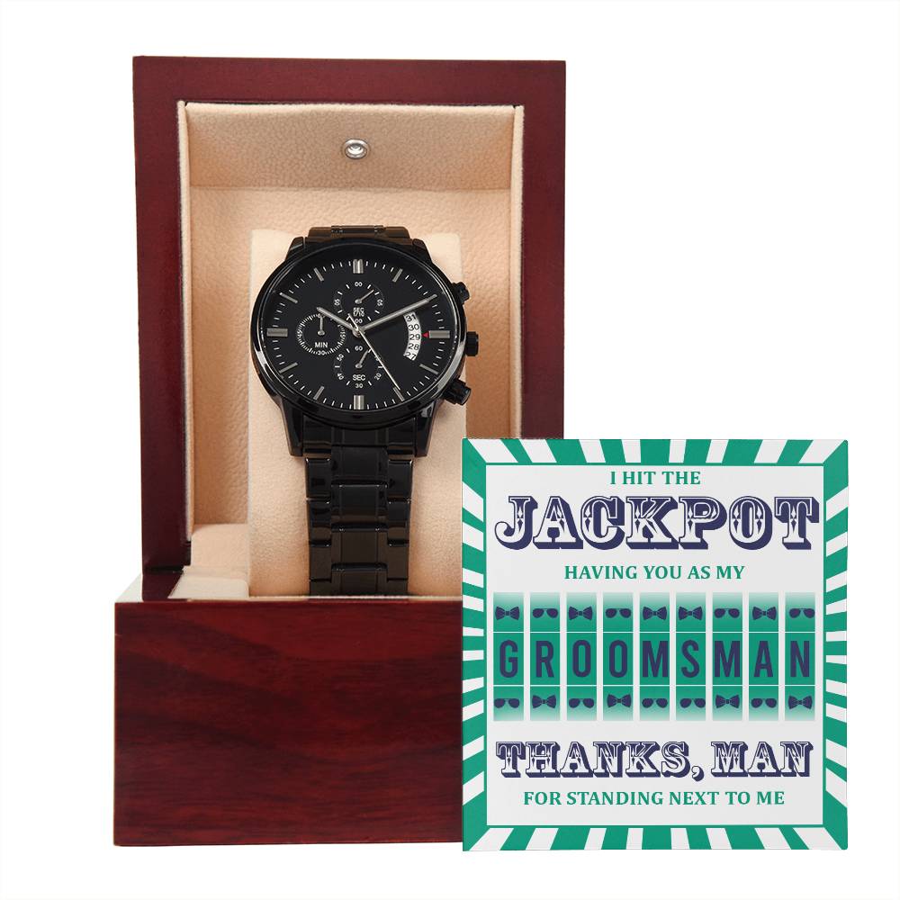 Wedding Gift For Groomsman - Hit The Jackpot