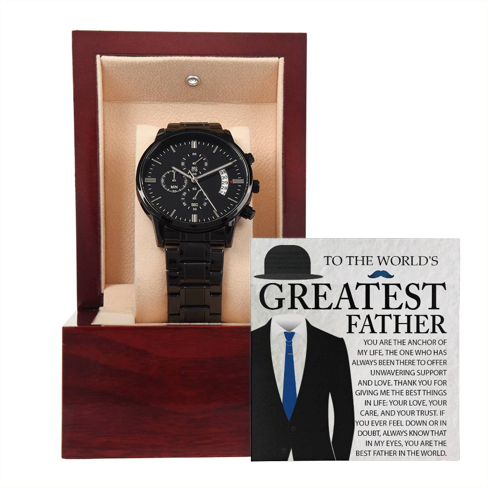 Metal Watch Gift For Dad - The Anchor