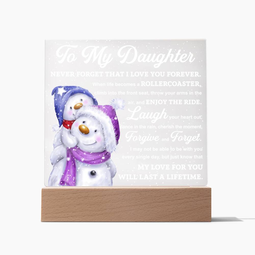 Holiday Acrylic Plaque Gift For Daughter - Enjoy The Ride