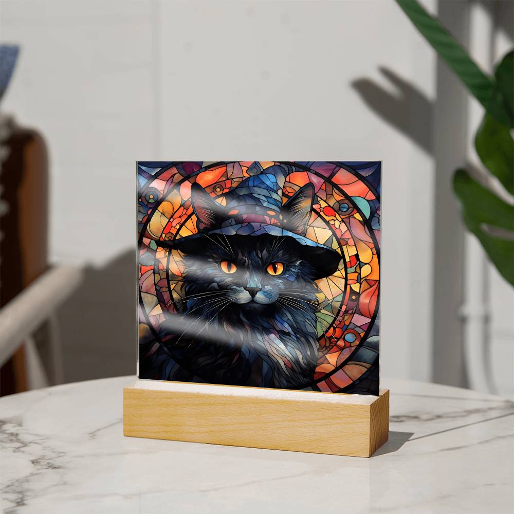 Halloween Acrylic - Black Cat