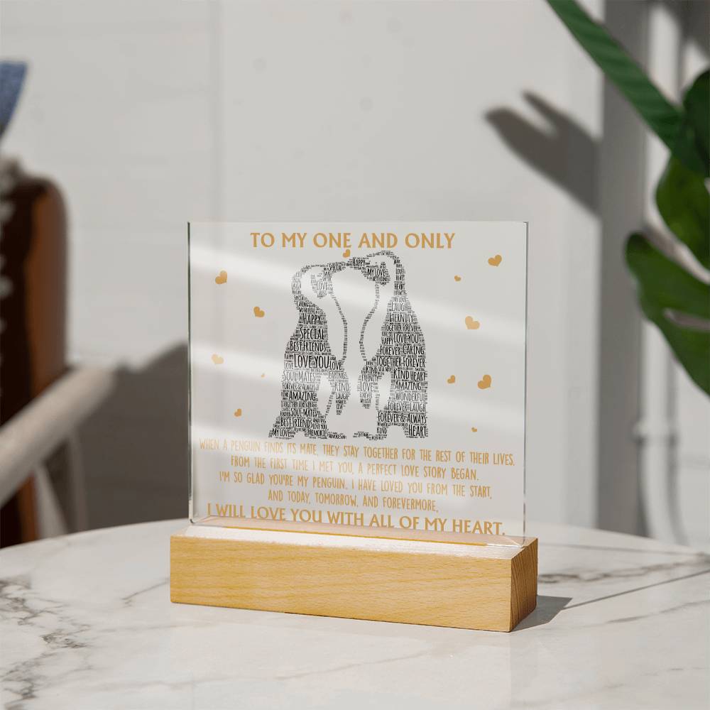 Valentine's Day Acrylic Plaque Gift - Soulmate Perfect Love Story