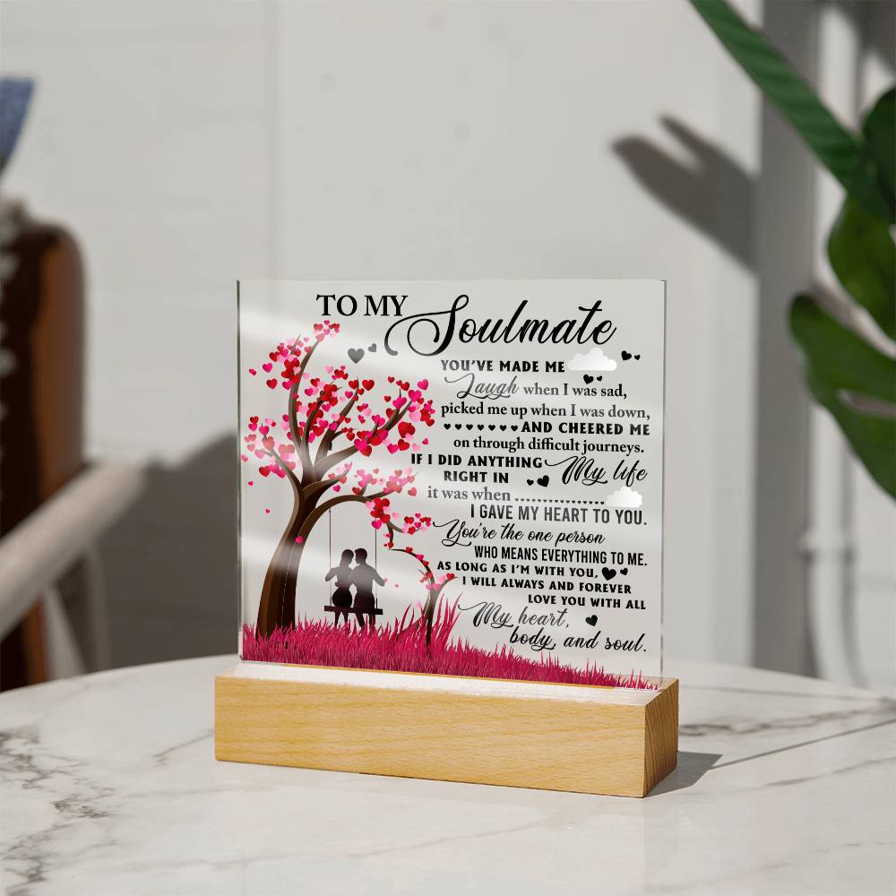 Valentine's Day Acrylic Plaque Gift - Soulmate I'm With You
