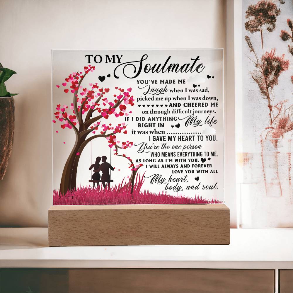 Valentine's Day Acrylic Plaque Gift - Soulmate I'm With You