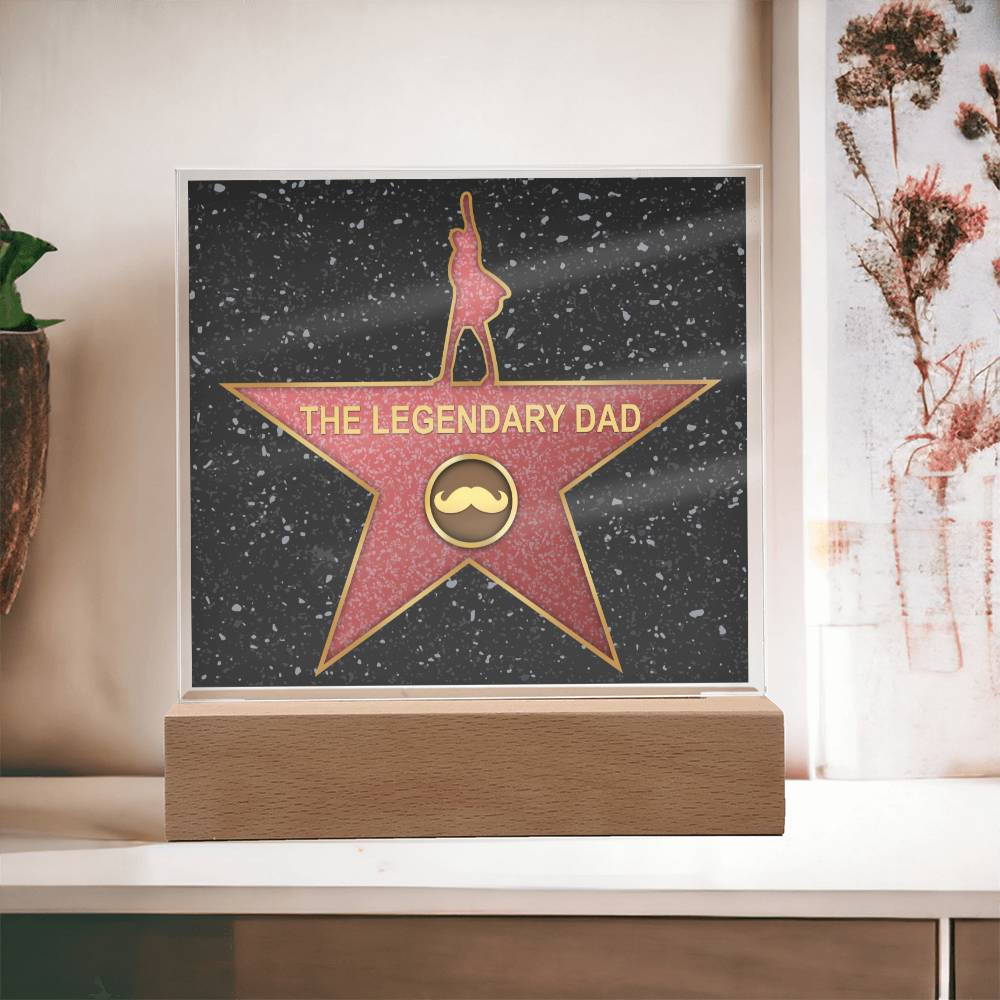 Acrylic Plaque Gift For Dad - The Legendary Dad