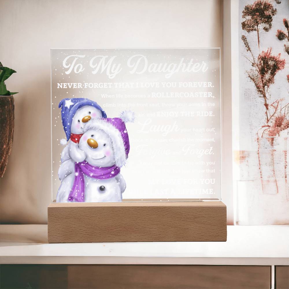 Holiday Acrylic Plaque Gift For Daughter - Enjoy The Ride