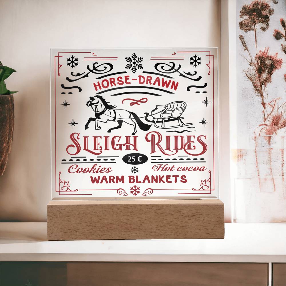 Christmas Acrylic Gift - Sleigh Rides