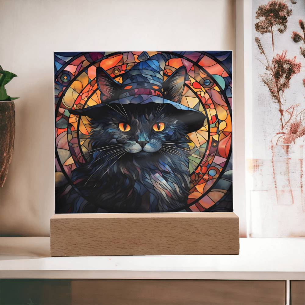 Halloween Acrylic - Black Cat