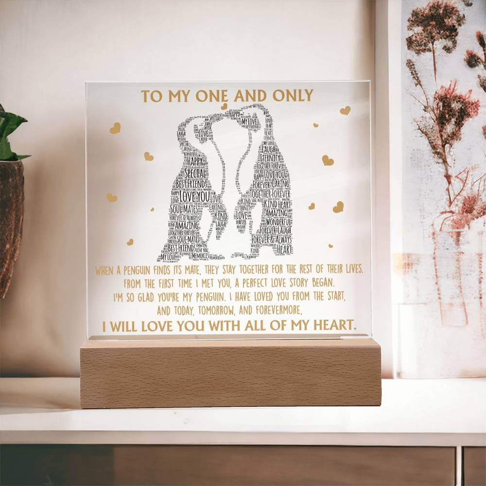 Valentine's Day Acrylic Plaque Gift - Soulmate Perfect Love Story