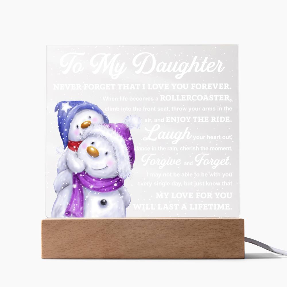 Holiday Acrylic Plaque Gift For Daughter - Enjoy The Ride