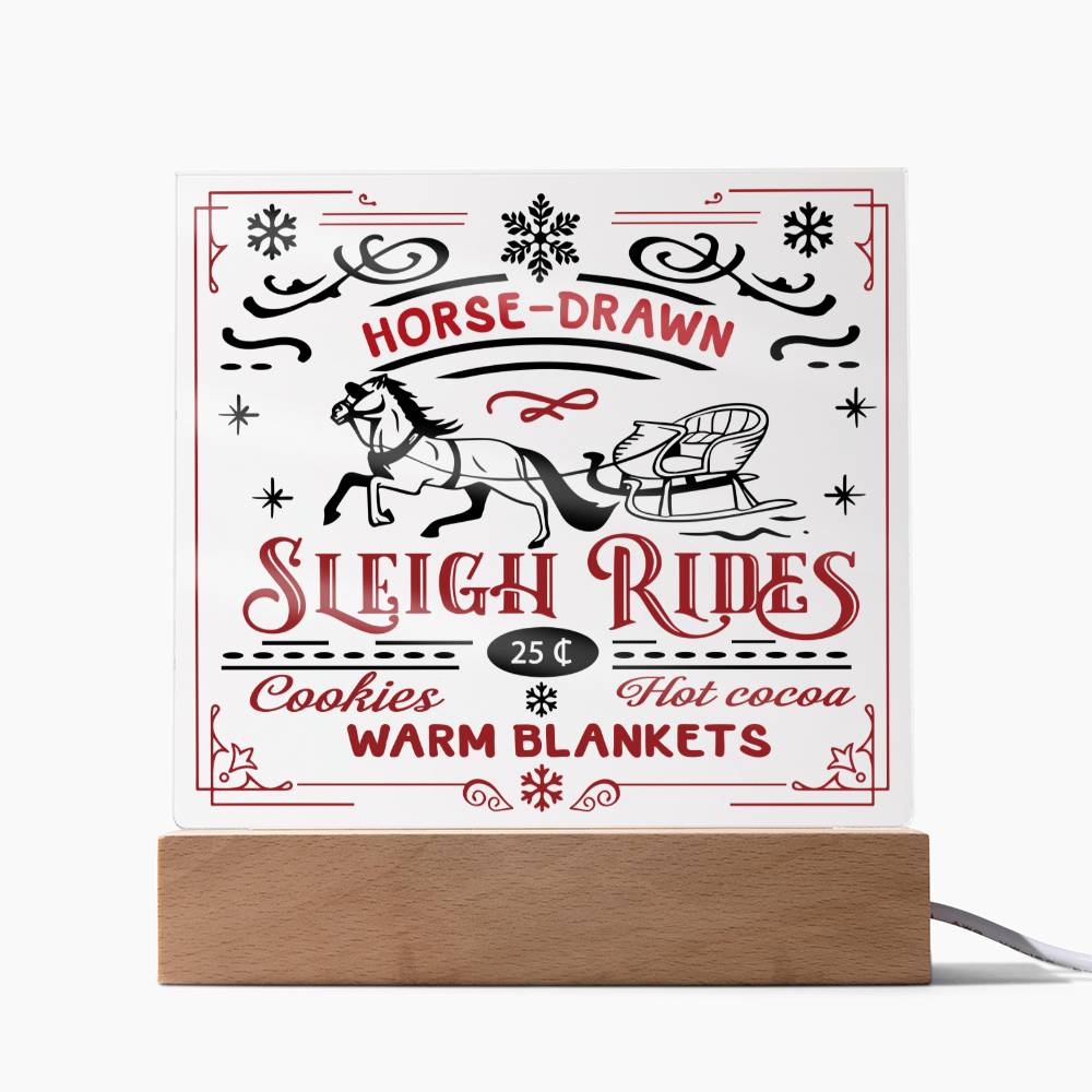 Christmas Acrylic Gift - Sleigh Rides