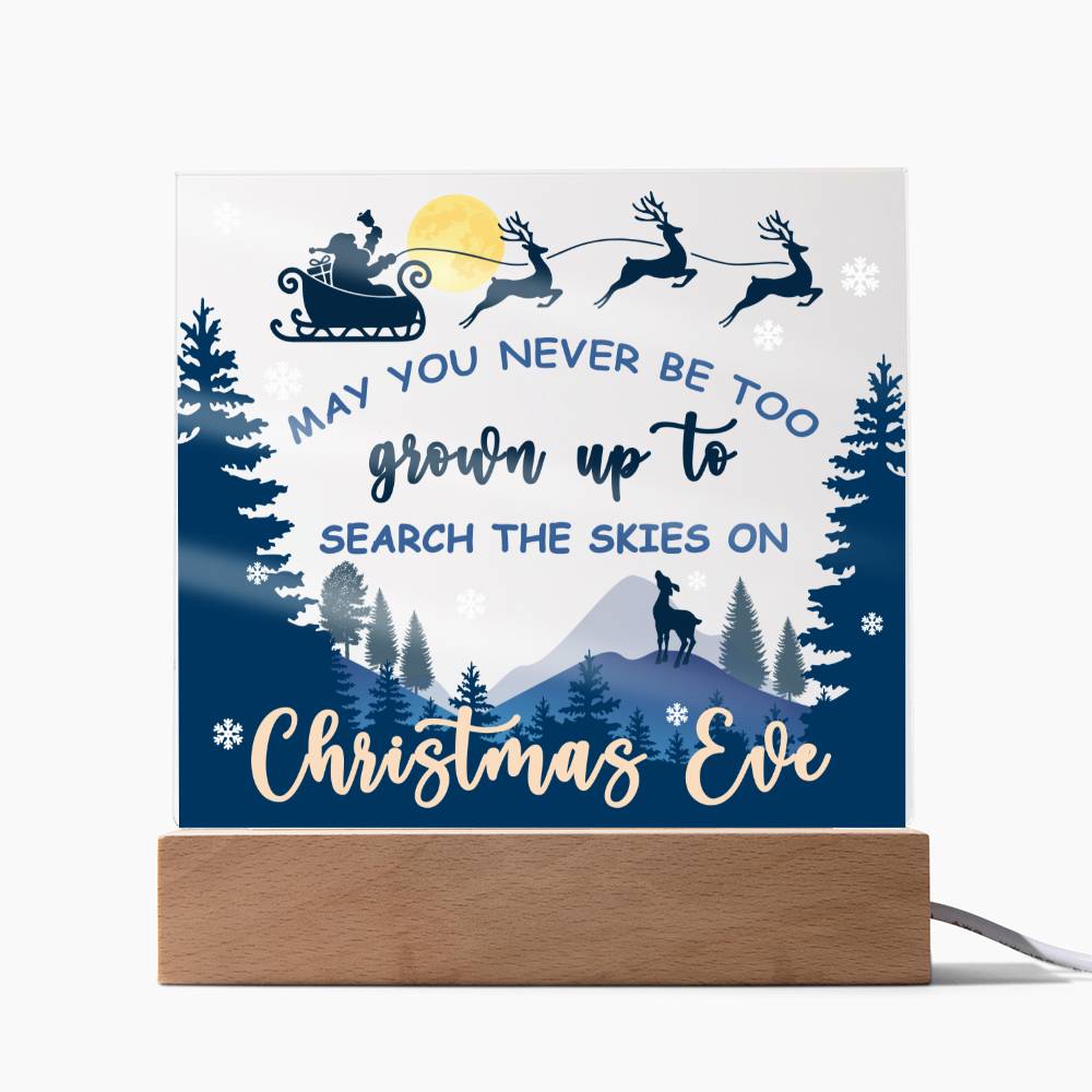 Holiday Acrylic Plaque Gift - Christmas Eve
