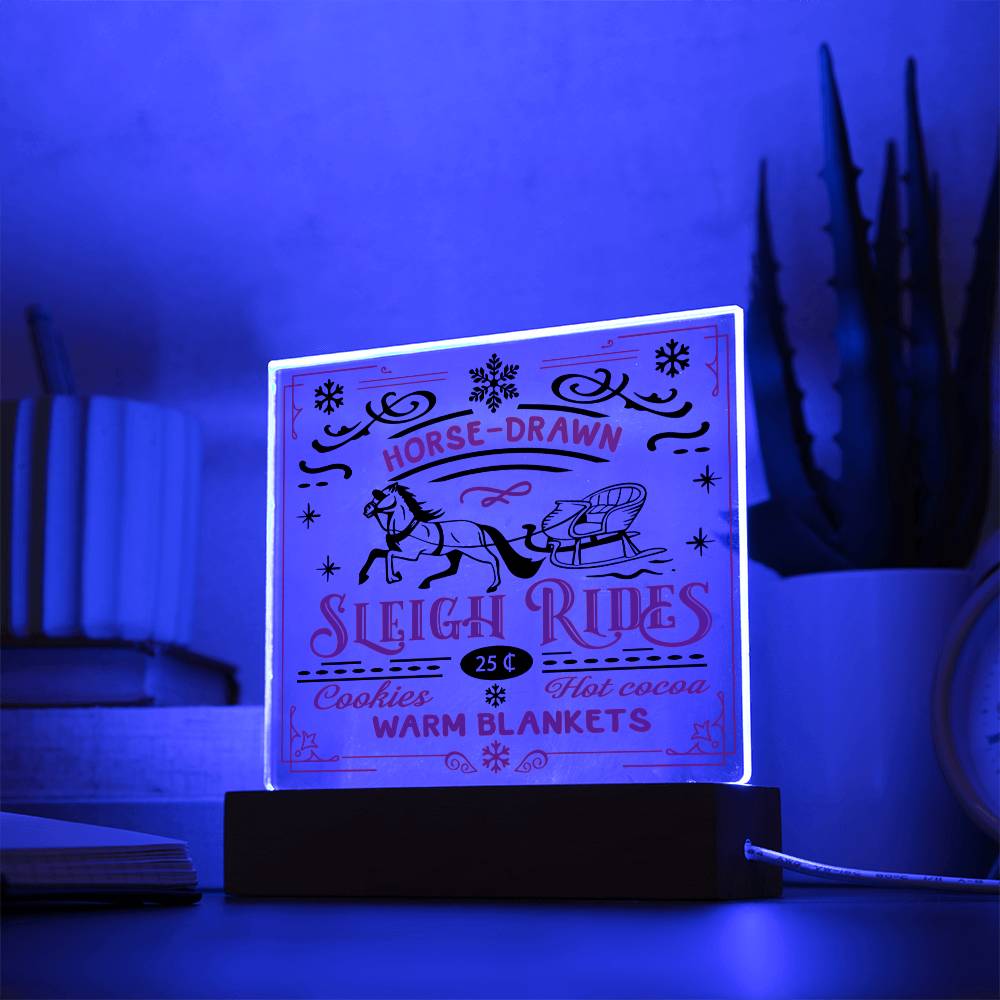 Christmas Acrylic Gift - Sleigh Rides