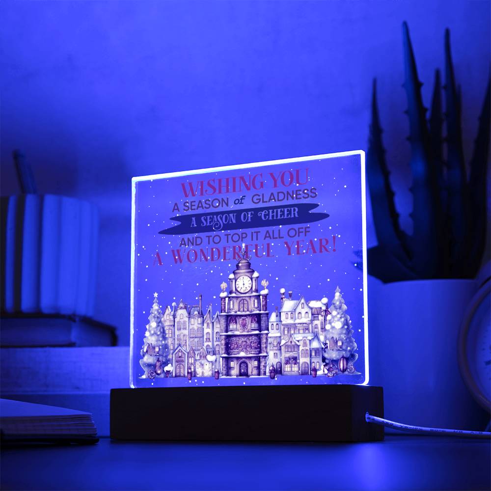 Christmas Acrylic Gift - A Season of Gladness and Cheer