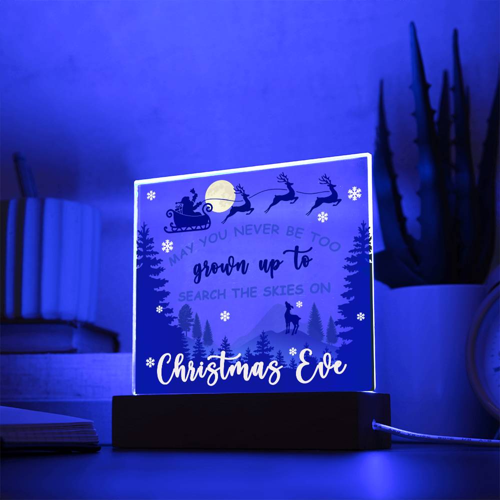 Holiday Acrylic Plaque Gift - Christmas Eve