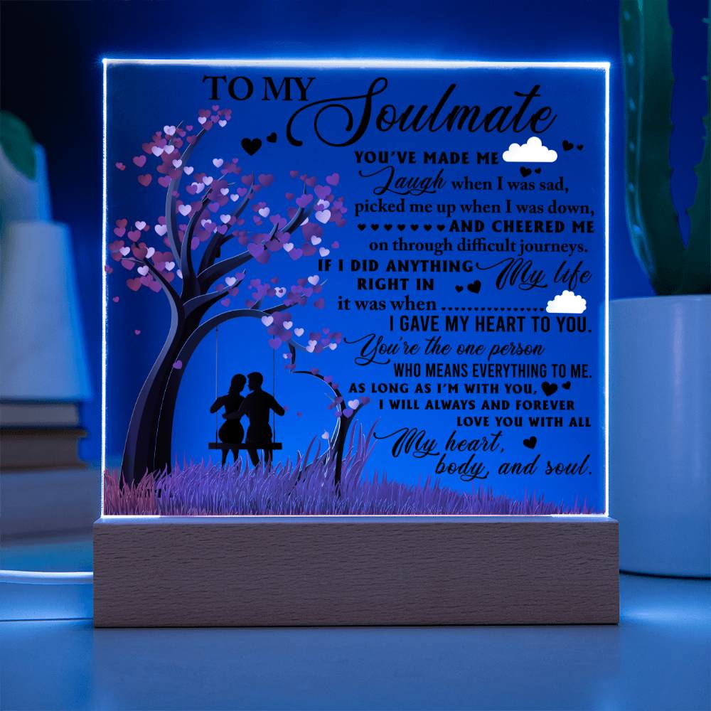 Valentine's Day Acrylic Plaque Gift - Soulmate I'm With You