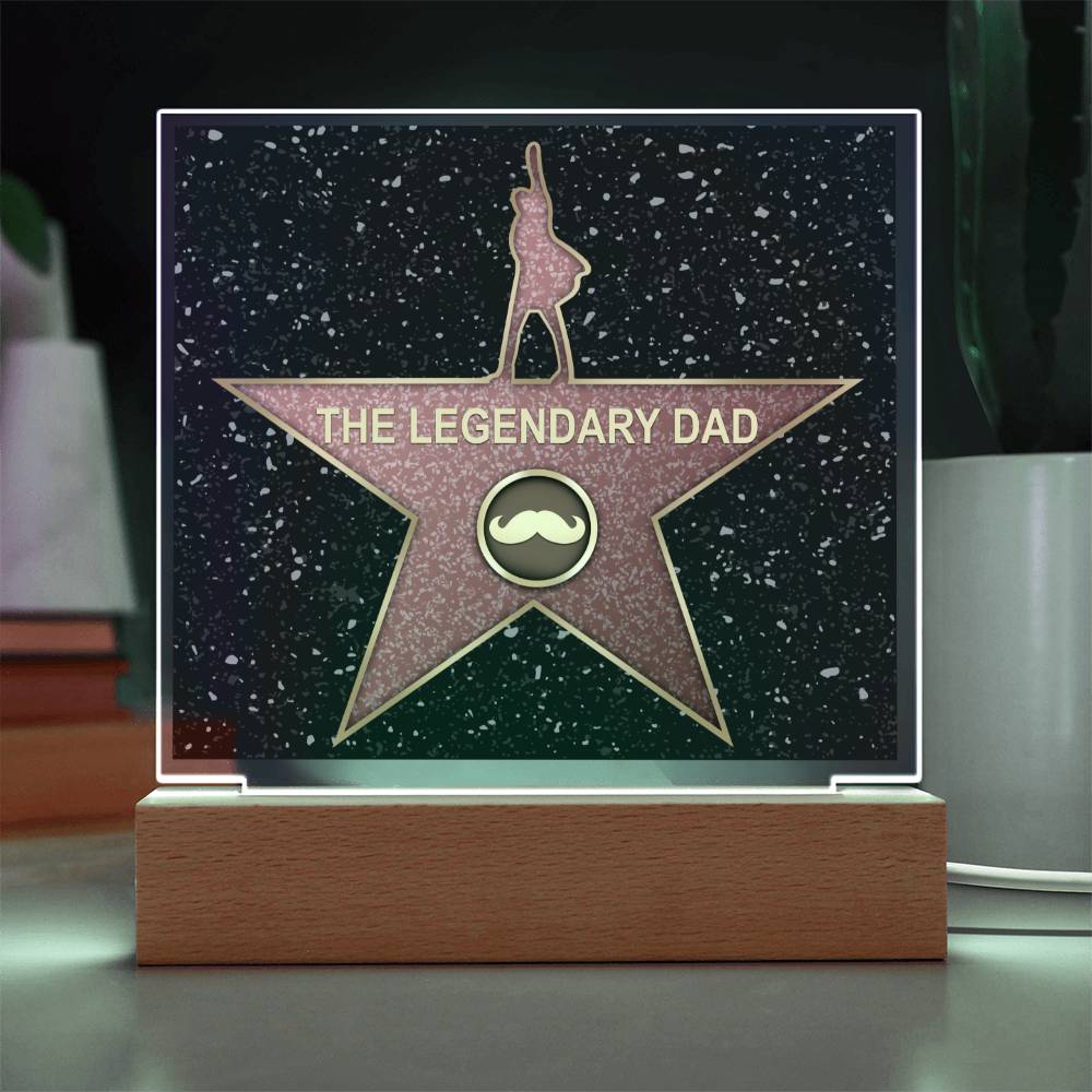 Acrylic Plaque Gift For Dad - The Legendary Dad