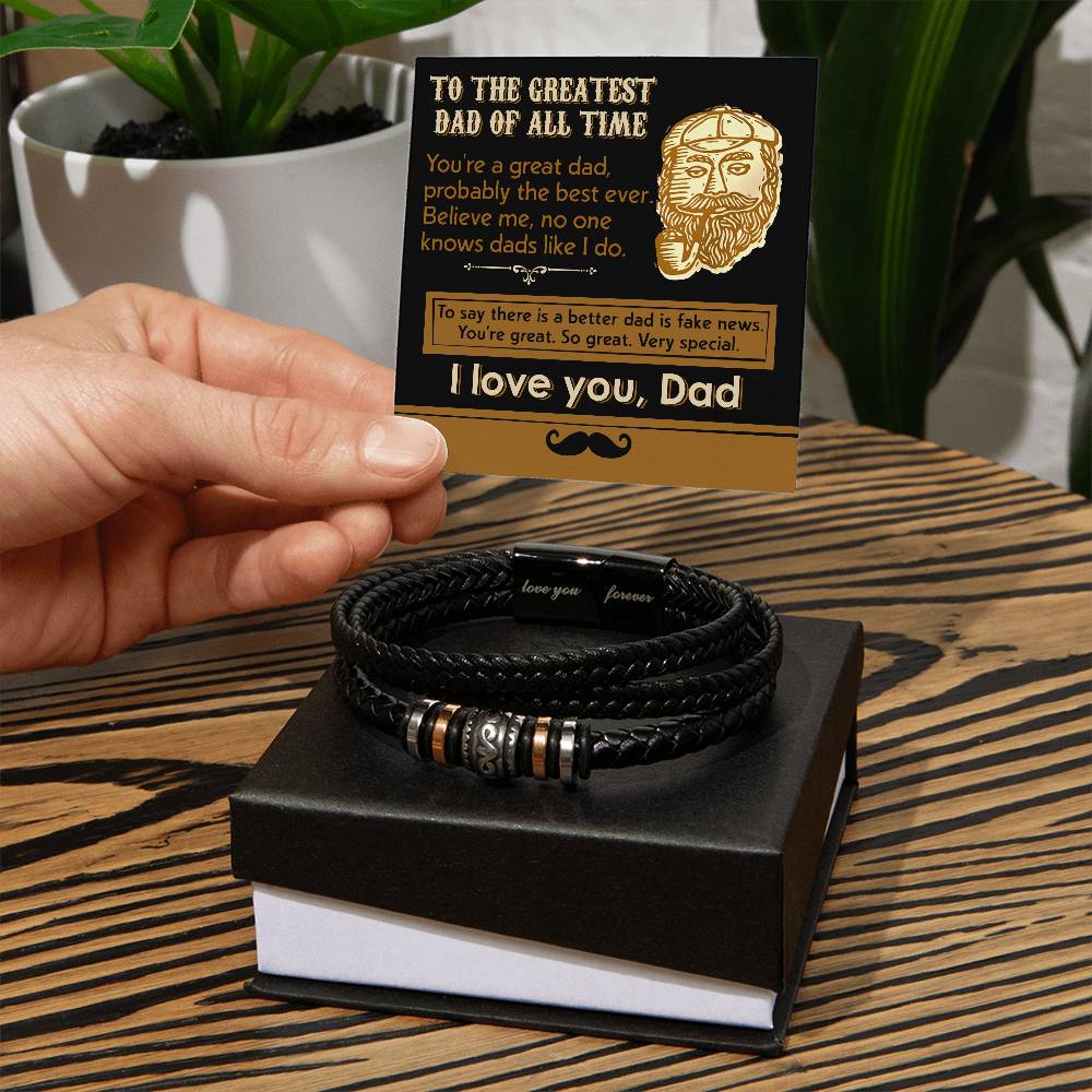 Bracelet Gift For Dad - The Best Ever