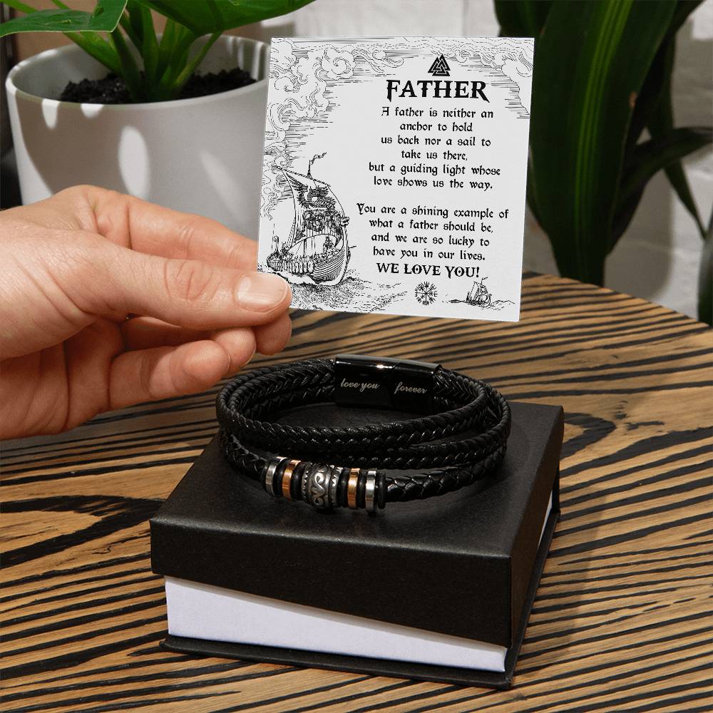 Bracelet Gift For Dad - An Anchor